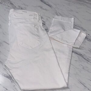 Frame Denim Women's Crisp White Ankle Jeans